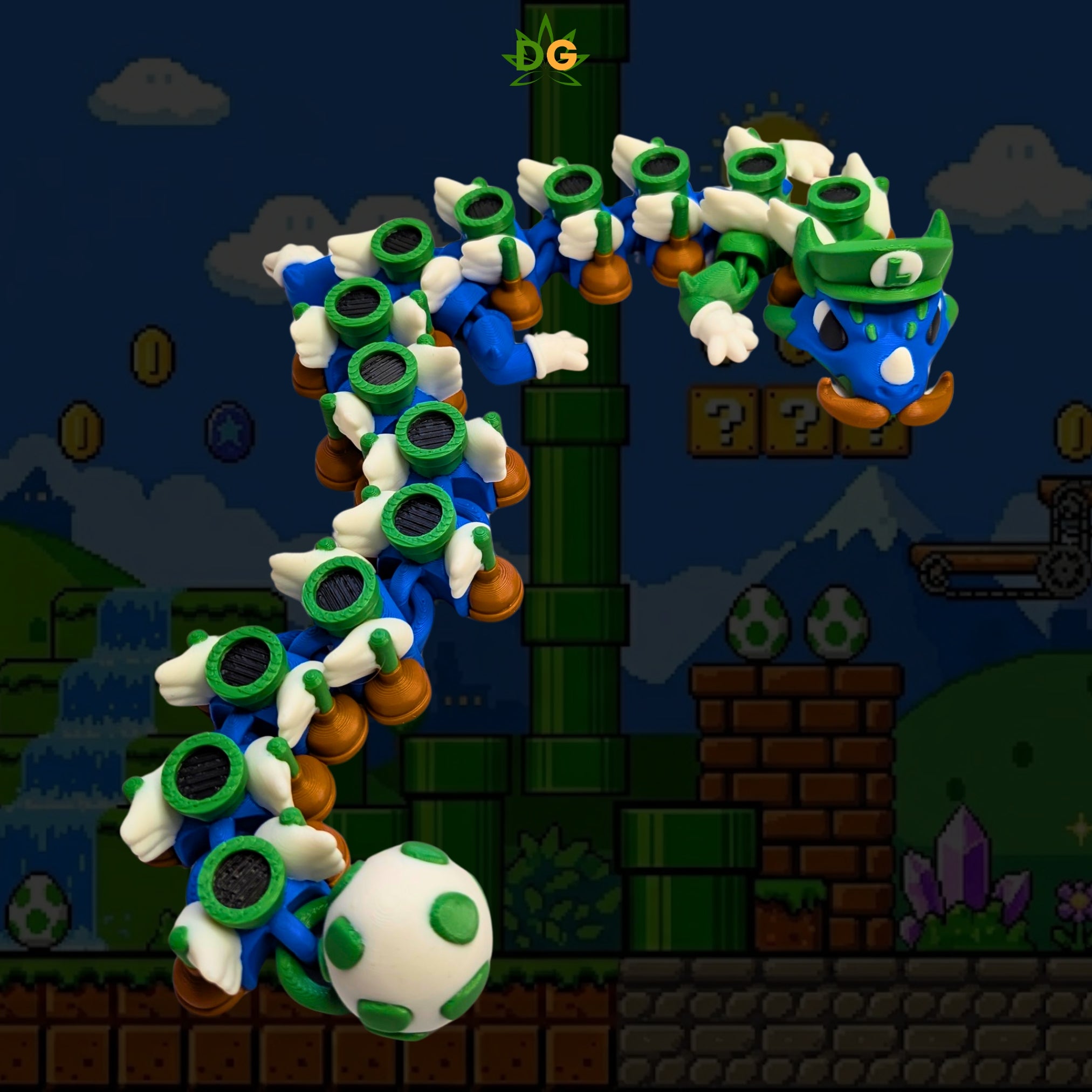 Plumber Dragon Articulated Fidget Figurine