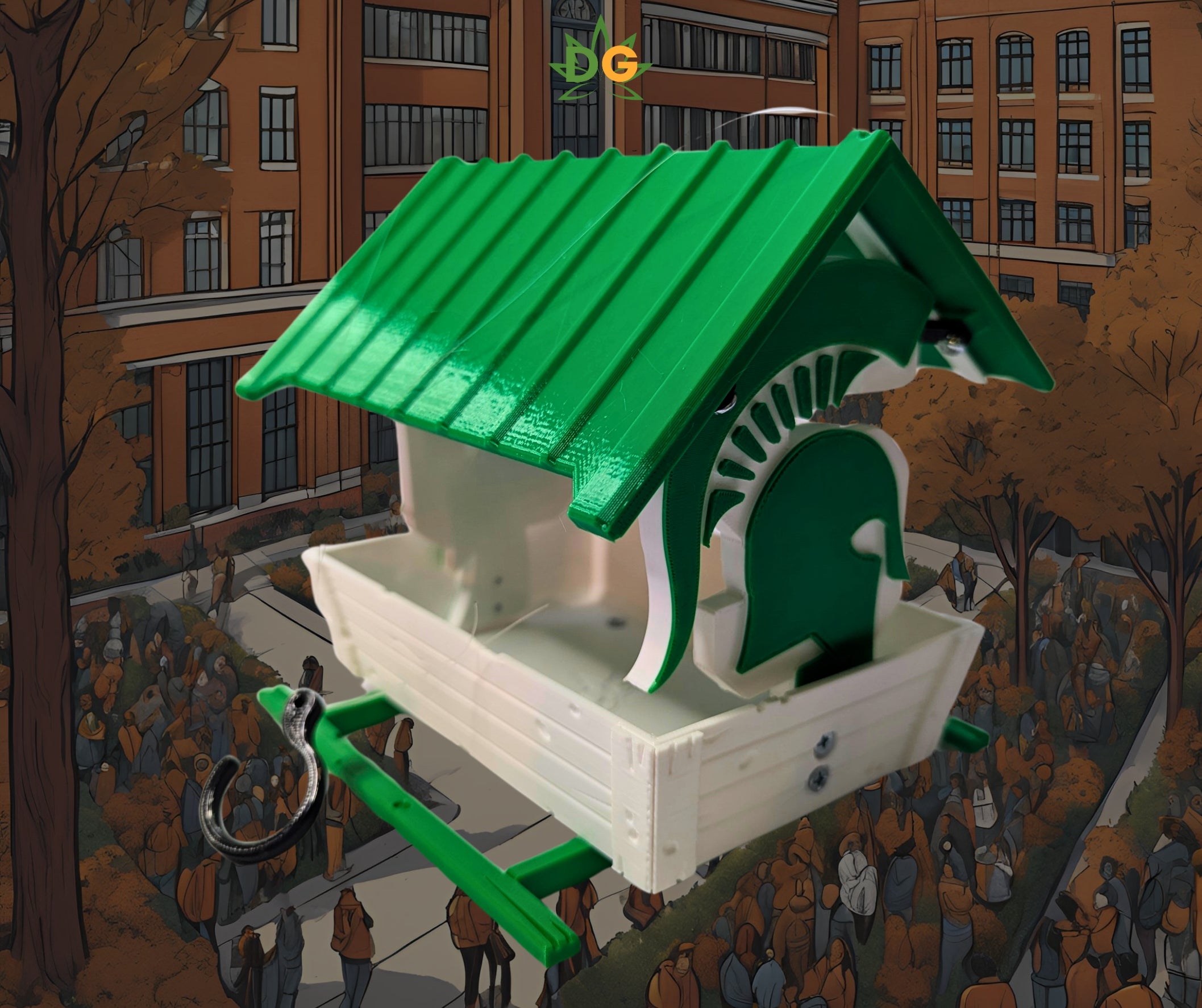 Michigan Sports Themed Countryside Bird Feeder | Outdoor Wildlife Accessory