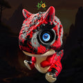 Baby Carnotaurus Figure – Animated Electronic Eye Dinosaur | USB-C Powered & Animated Desk Pet - front showcase view