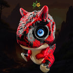 Baby Carnotaurus Figure – Animated Electronic Eye Dinosaur | USB-C Powered & Animated Desk Pet - front showcase view