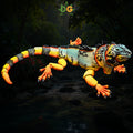 Realistic 3D Printed Iguana Flexi