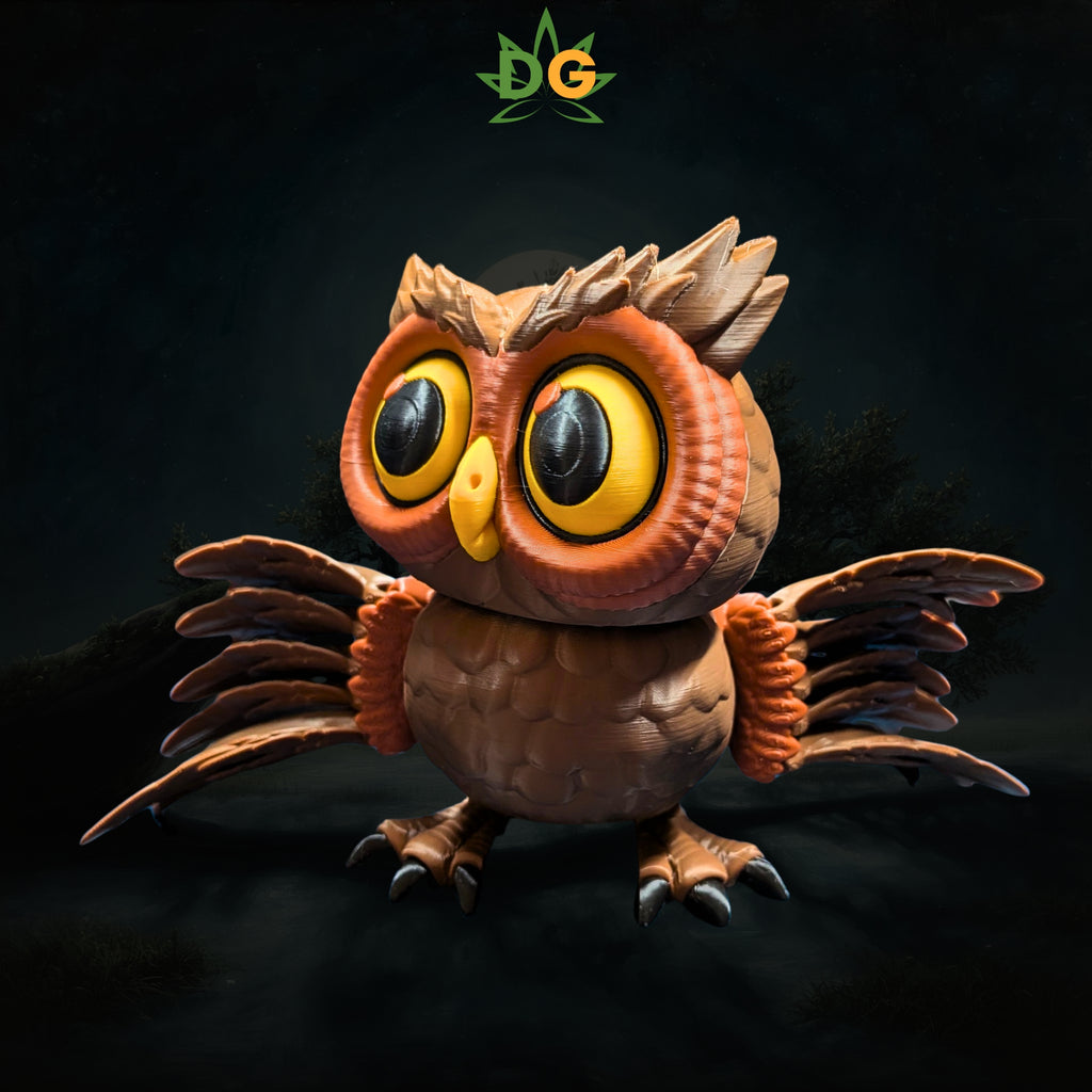 Articulated 3D Printed Owl