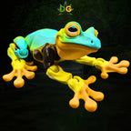 Articulated Tropical Tree Frog Figurine