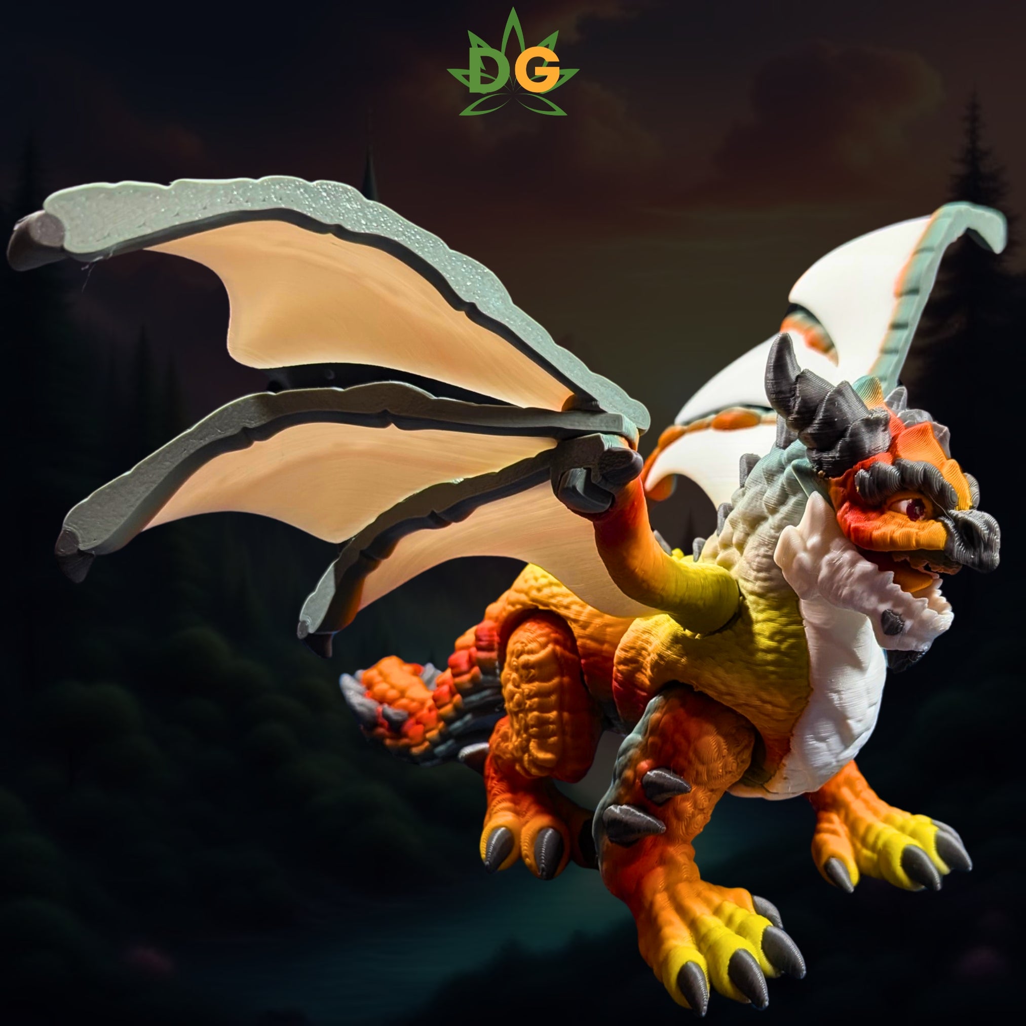 Articulated Elemental Dragon