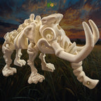 XL Prehistoric Woolly Mammoth Skeleton Flexi Desk Display Figure