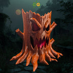 Scary Face Tree Stump Light