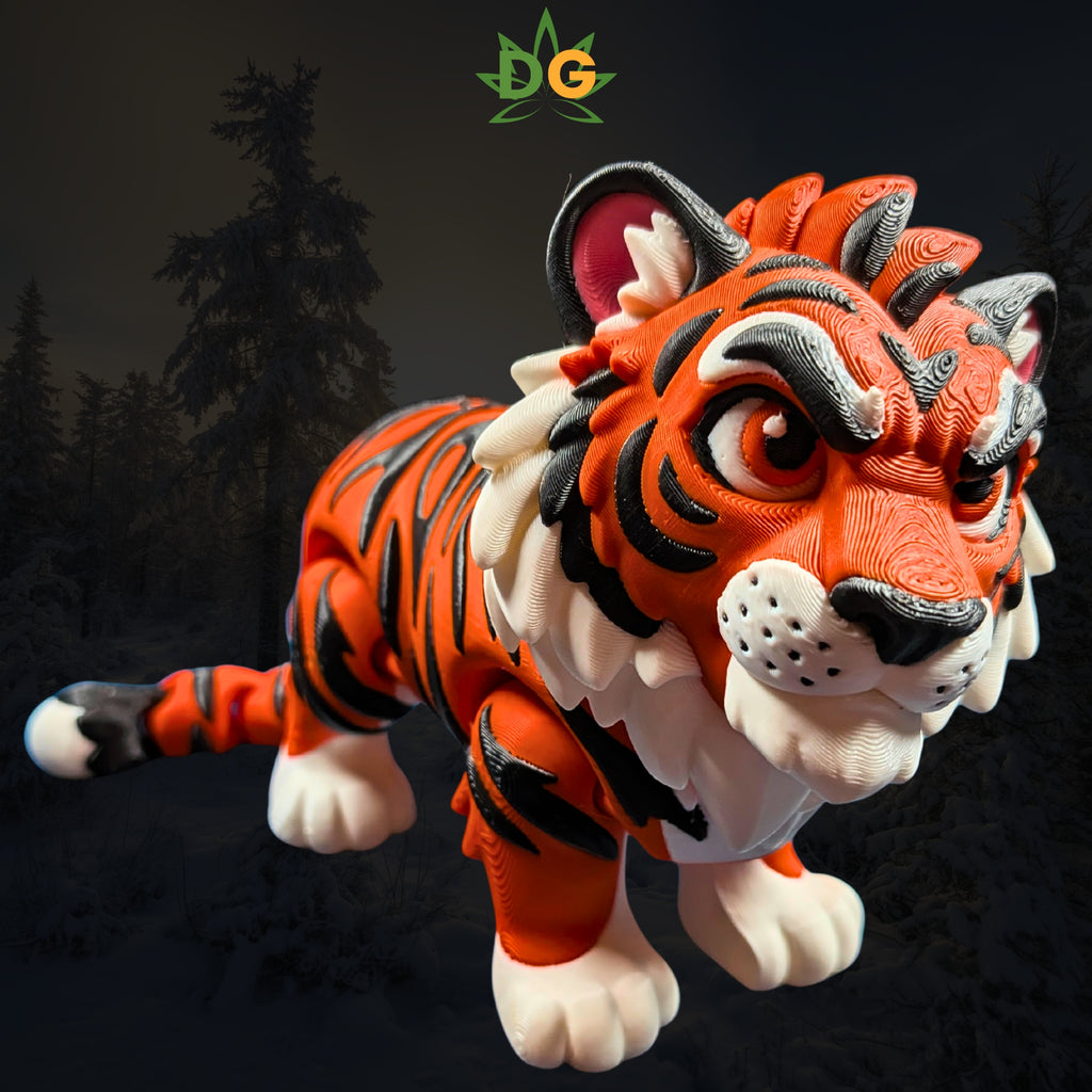 Tiger Flexi, Articulated Big Cat Desk Decor