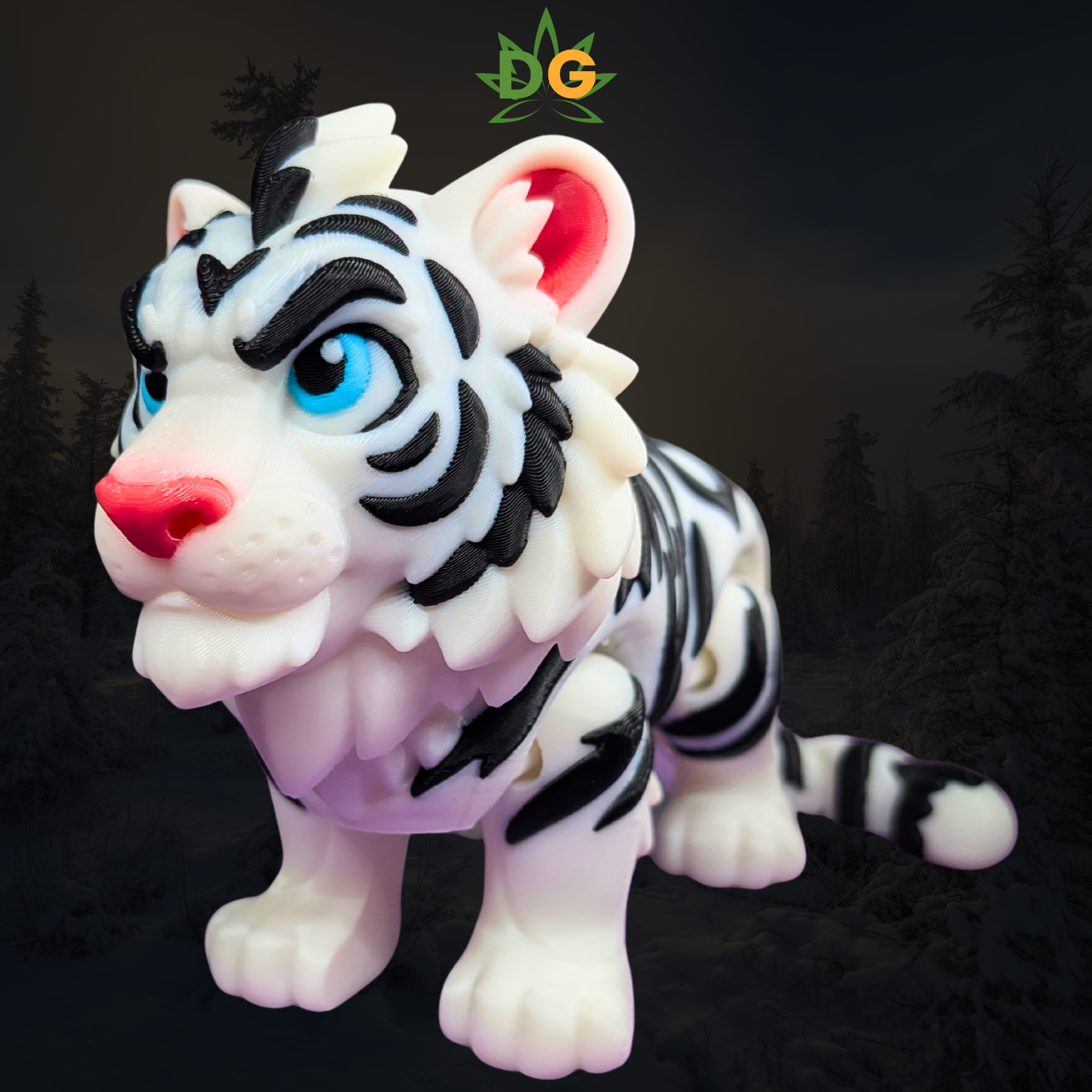 Tiger Flexi, Articulated Big Cat Desk Decor