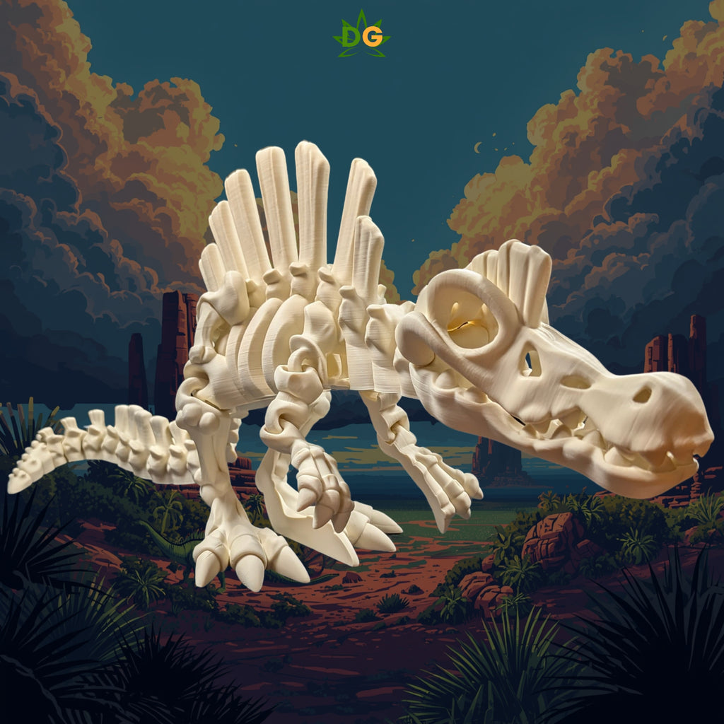 XL Articulated Spinosaurus Skeleton Figurine