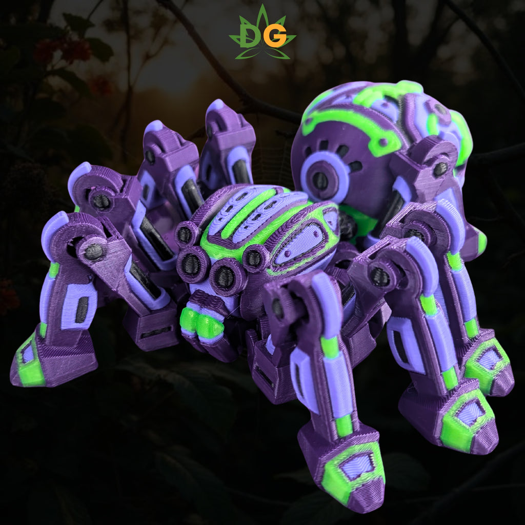 Cybernetic Spider Flexi Model: Posable Desk Accessory