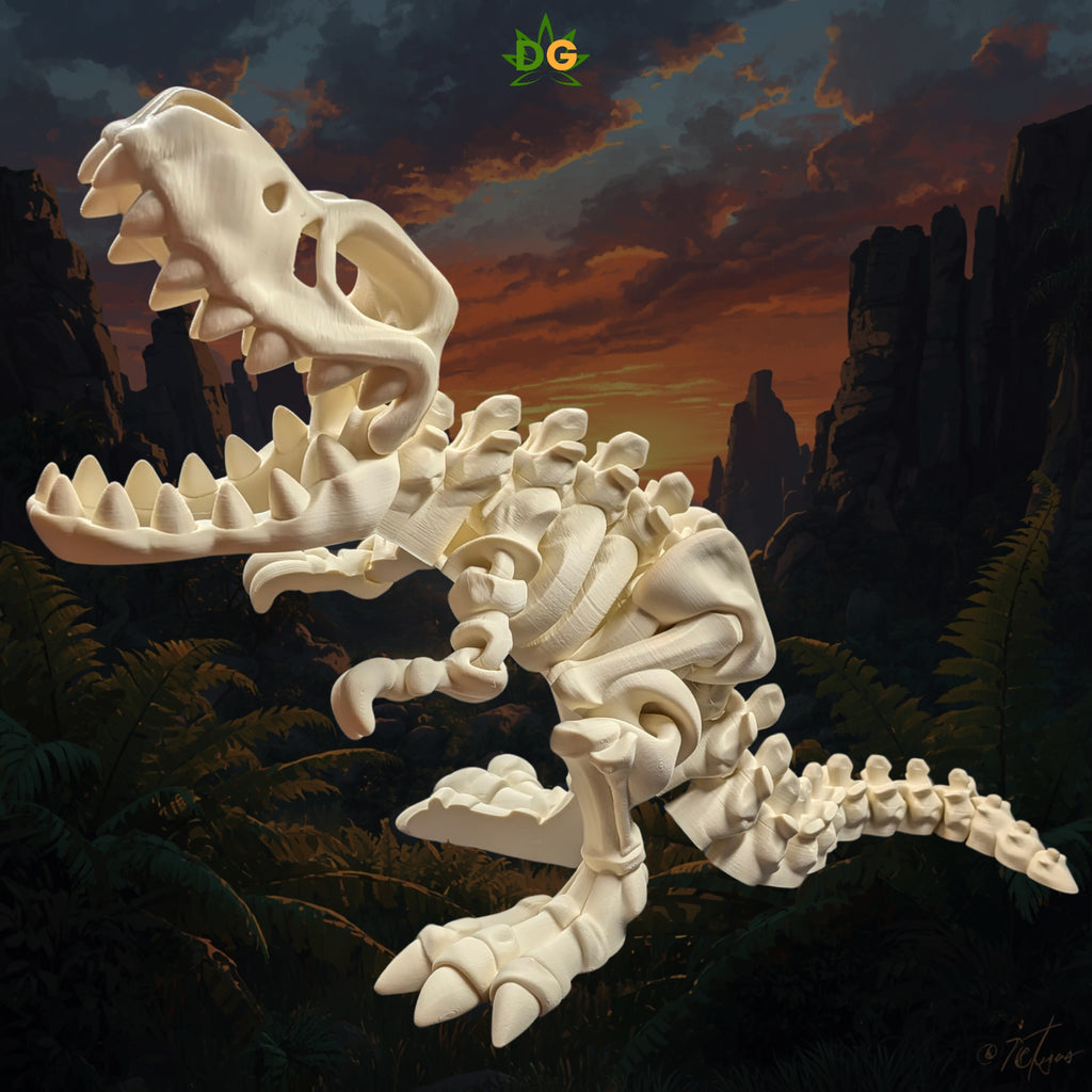 XL T-Rex Skeleton Flexi Articulated Figurine 3D Printed