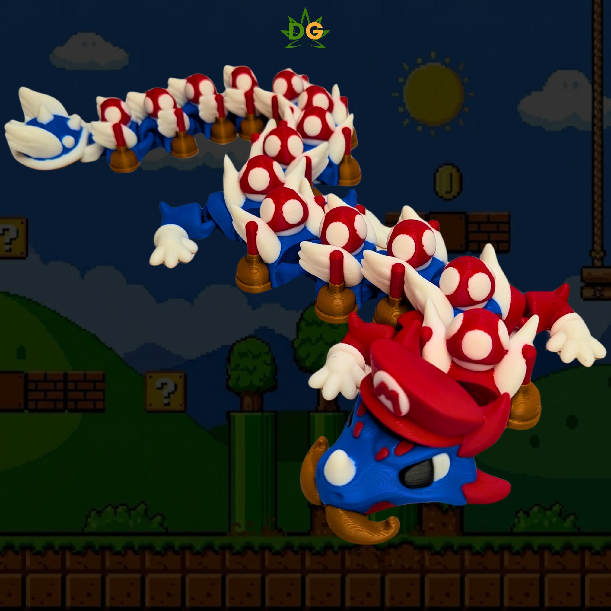 Plumber Dragon Articulated Fidget Figurine