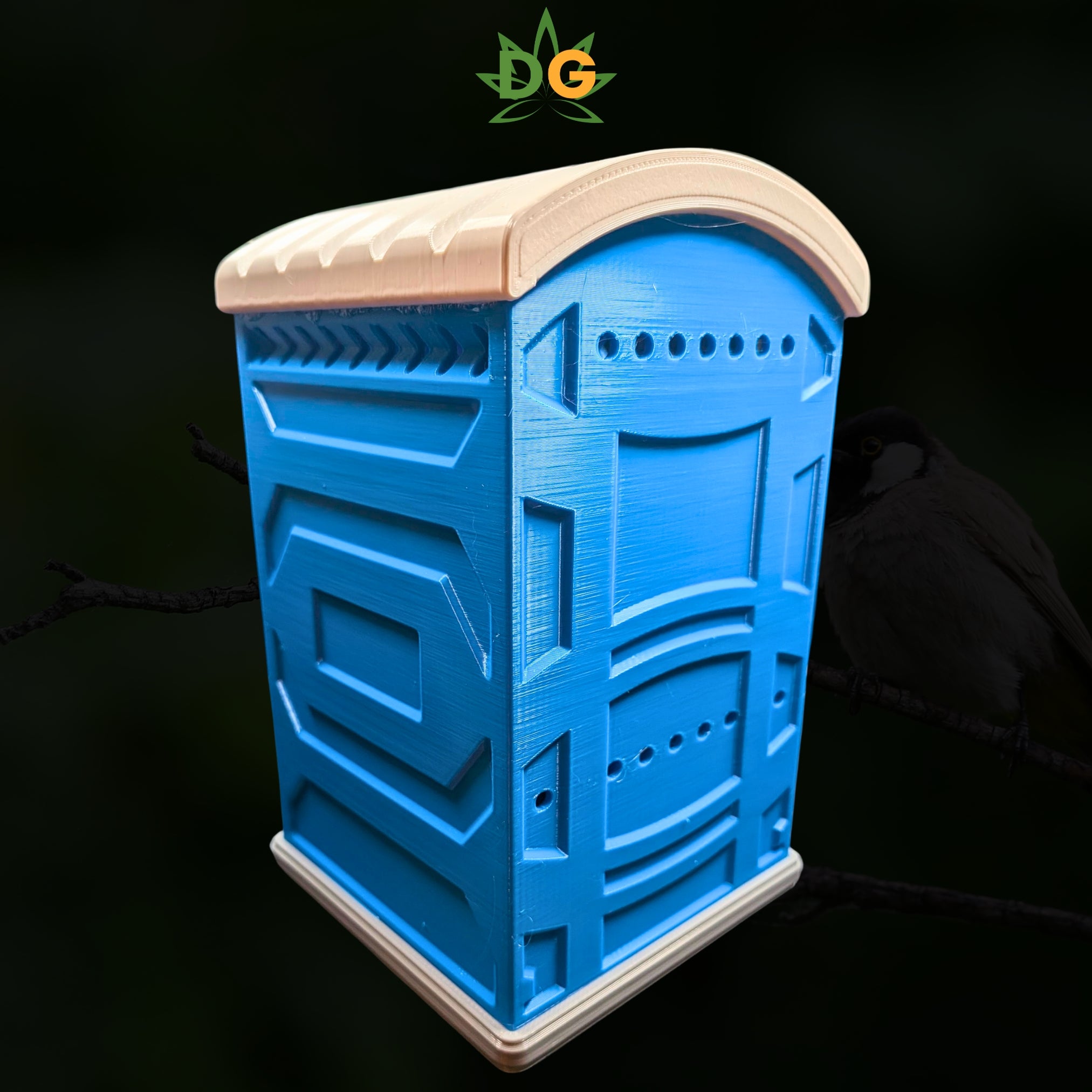 Bird-a-Potty - The Ultimate Porta-Potty Birdhouse | Post Mount Included