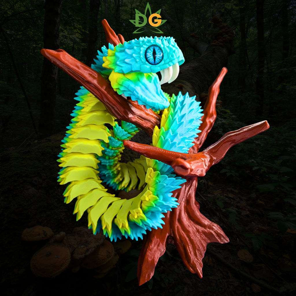 Bush Viper Snake with Glass Eyes