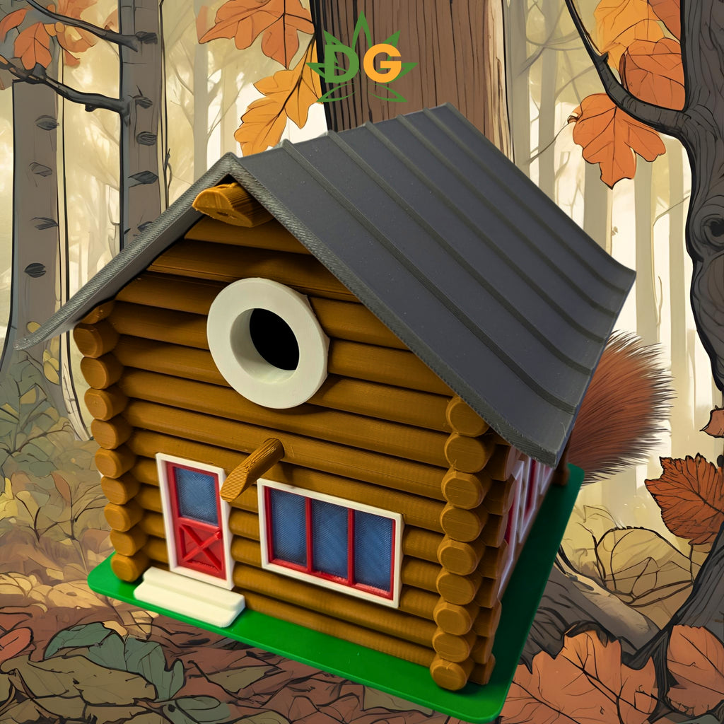 Modern Up north Cottage Birdhouse: Cottage Style, Strong & Weatherproof, Easy Mounting Home Décor for Birds, Garden Art, Outdoor Ornament
