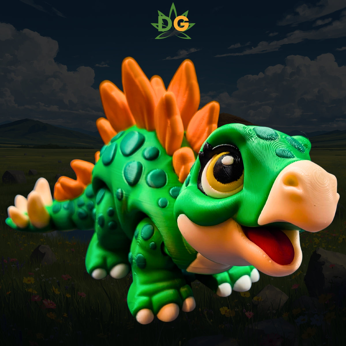 Baby Stegosaurus Articulated Figurine