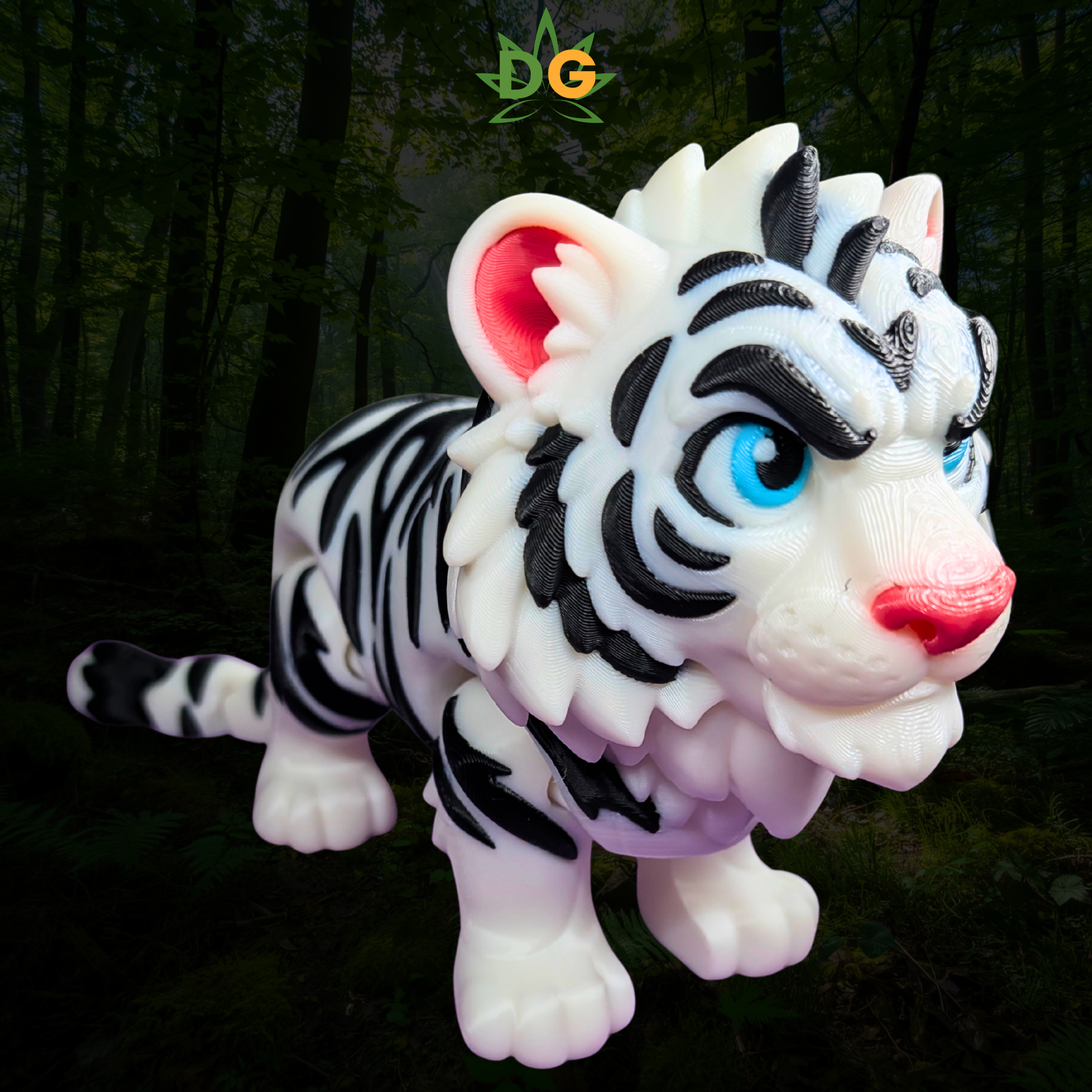 Tiger Flexi, Articulated Big Cat Desk Decor