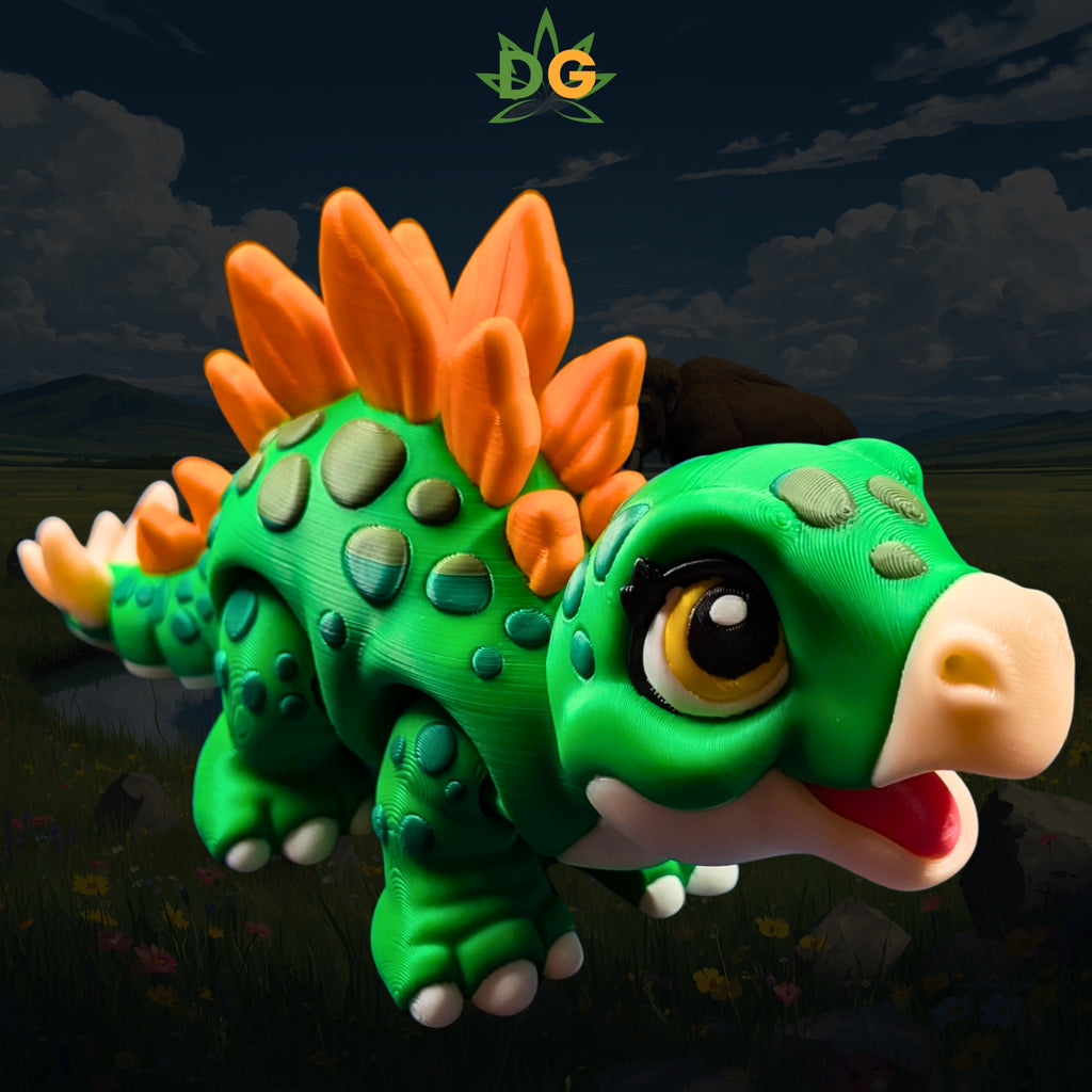 Baby Stegosaurus Articulated Figurine