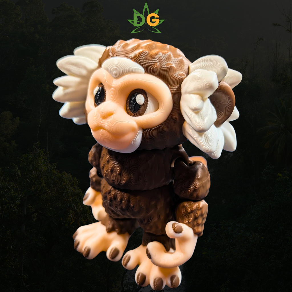 Articulated Marmoset Monkey Figurine