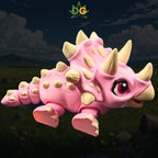Baby Triceratops, Posable Dino Figure