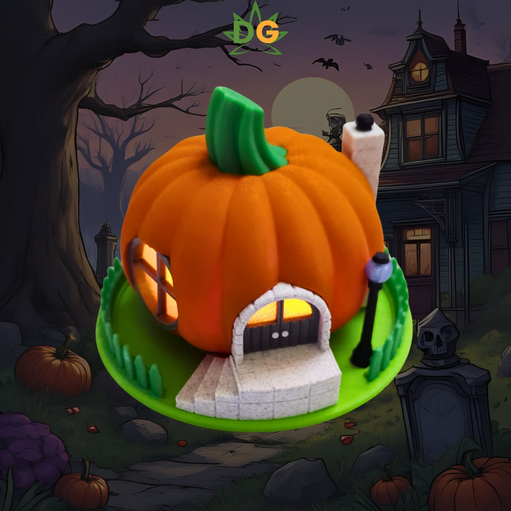 Halloween Pumpkin Fairy Tea Light House | Spooky Vibes | Cute & detailed | Seasonal Decor