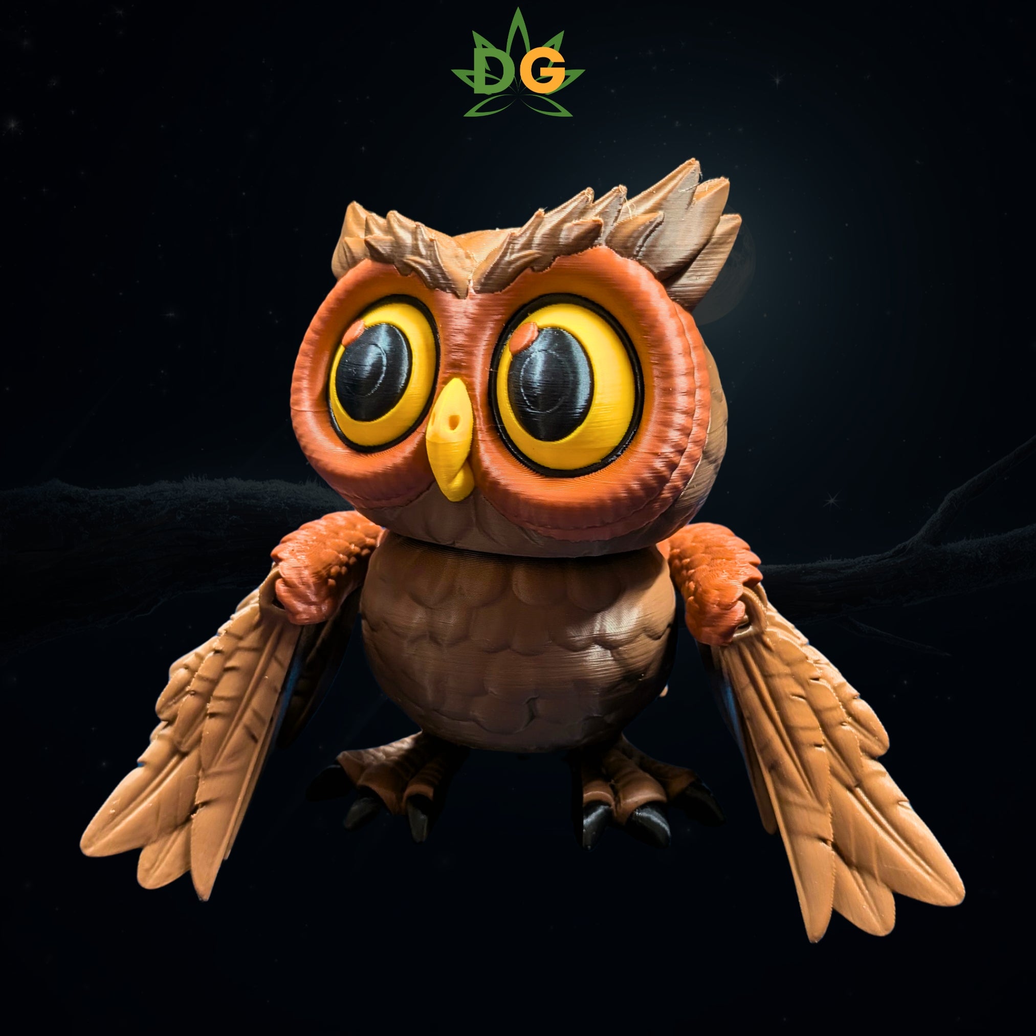 Articulated 3D Printed Owl