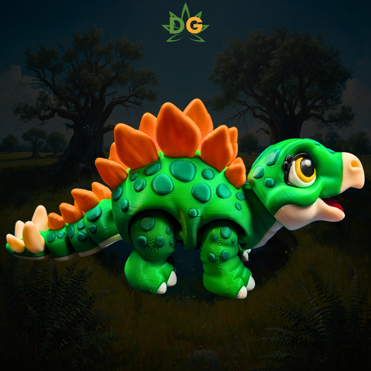 Baby Stegosaurus Articulated Figurine