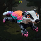 Rainbow Badger Flexi | Articulated Forest Animal