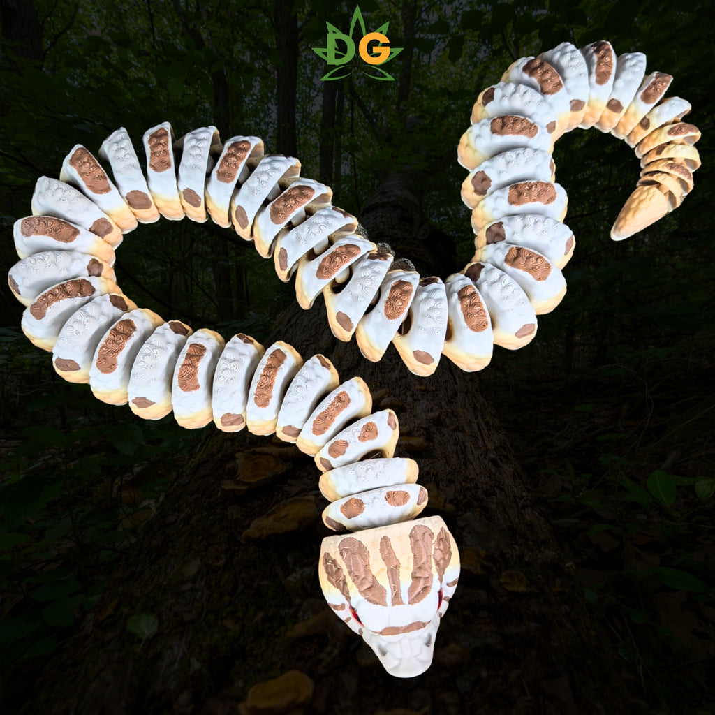 Hognose Snake Flexi, Articulated Reptile with Glass Eyes