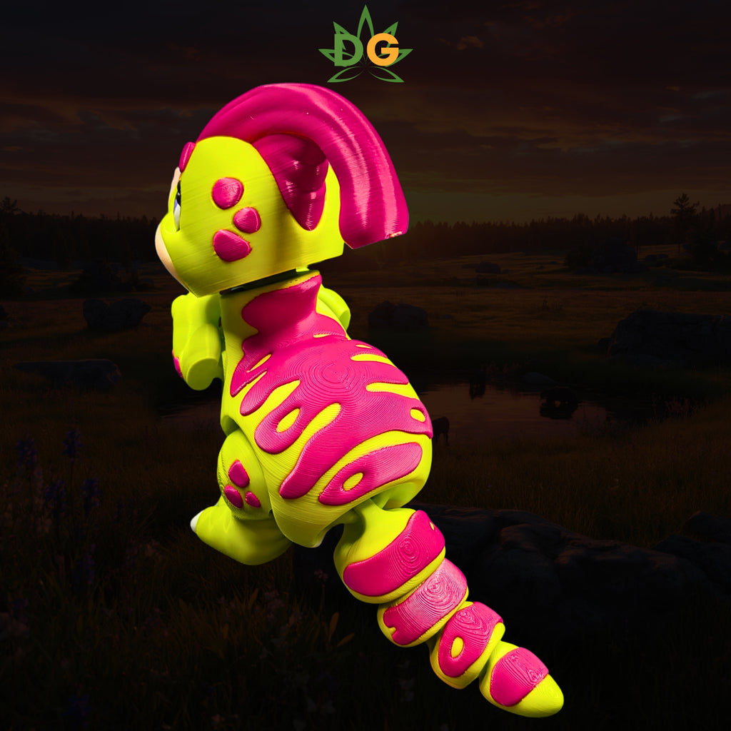 Cute Parasaurolophus Flexi Figure