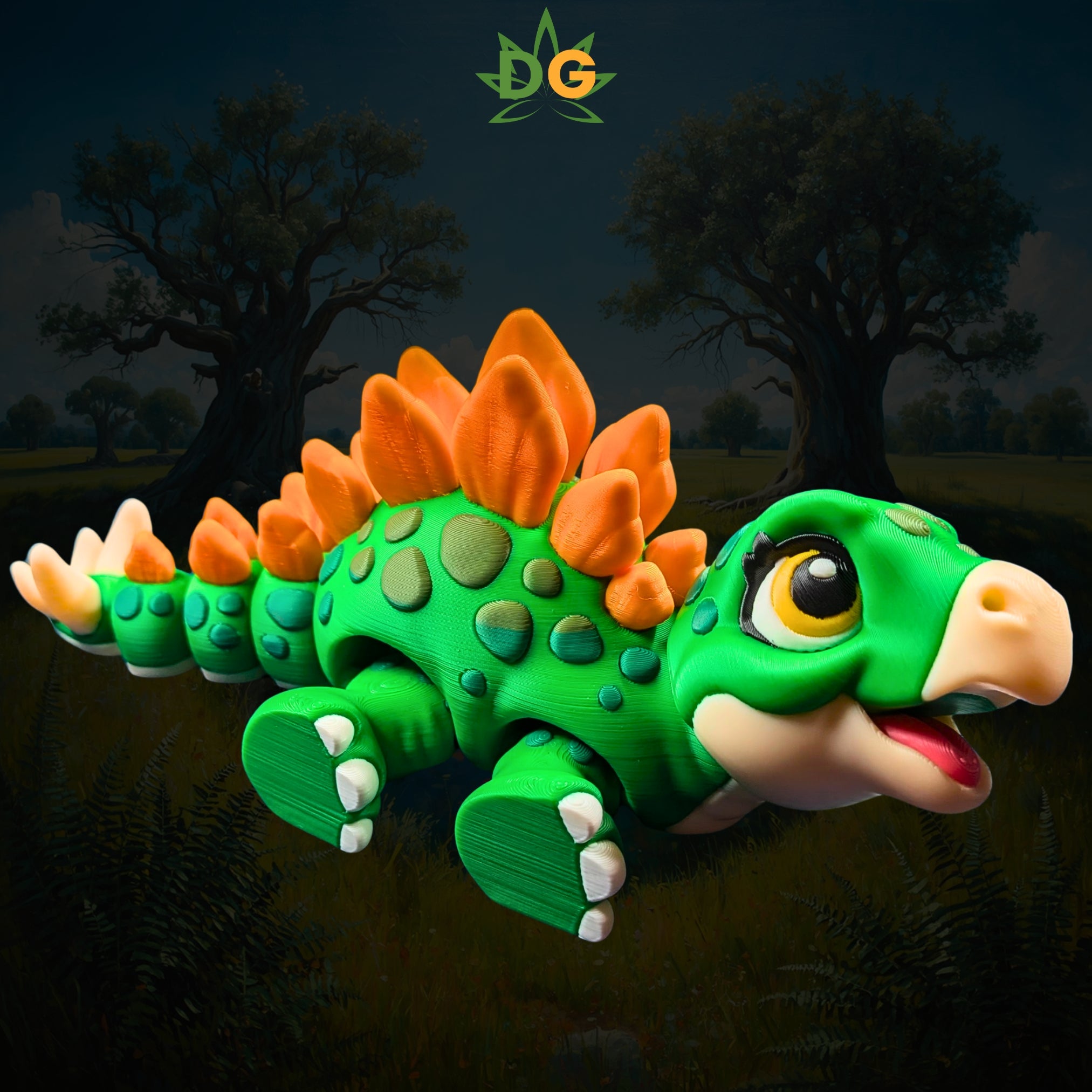 Baby Stegosaurus Articulated Figurine