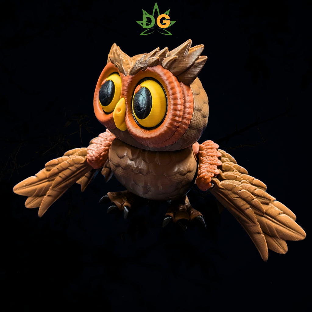 Articulated 3D Printed Owl