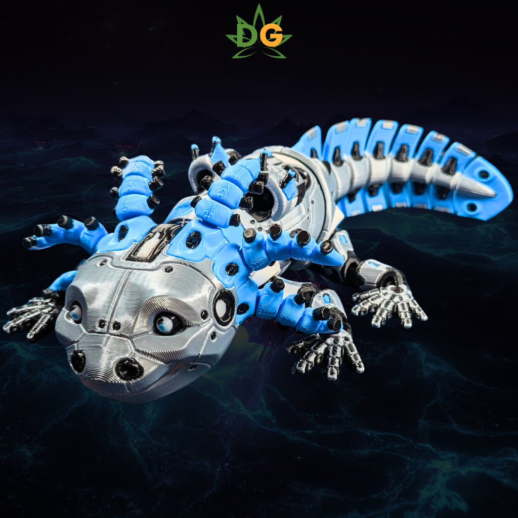 Articulated Mecha Axolotl Figurine