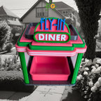 Fly-In Diner Bird Feeder - Vintage Style Restaurant for Birds