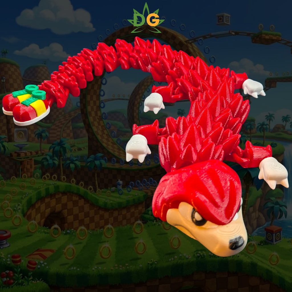Articulated Echidna Dragon Spiky Gamer Desk Companion 3D Printed