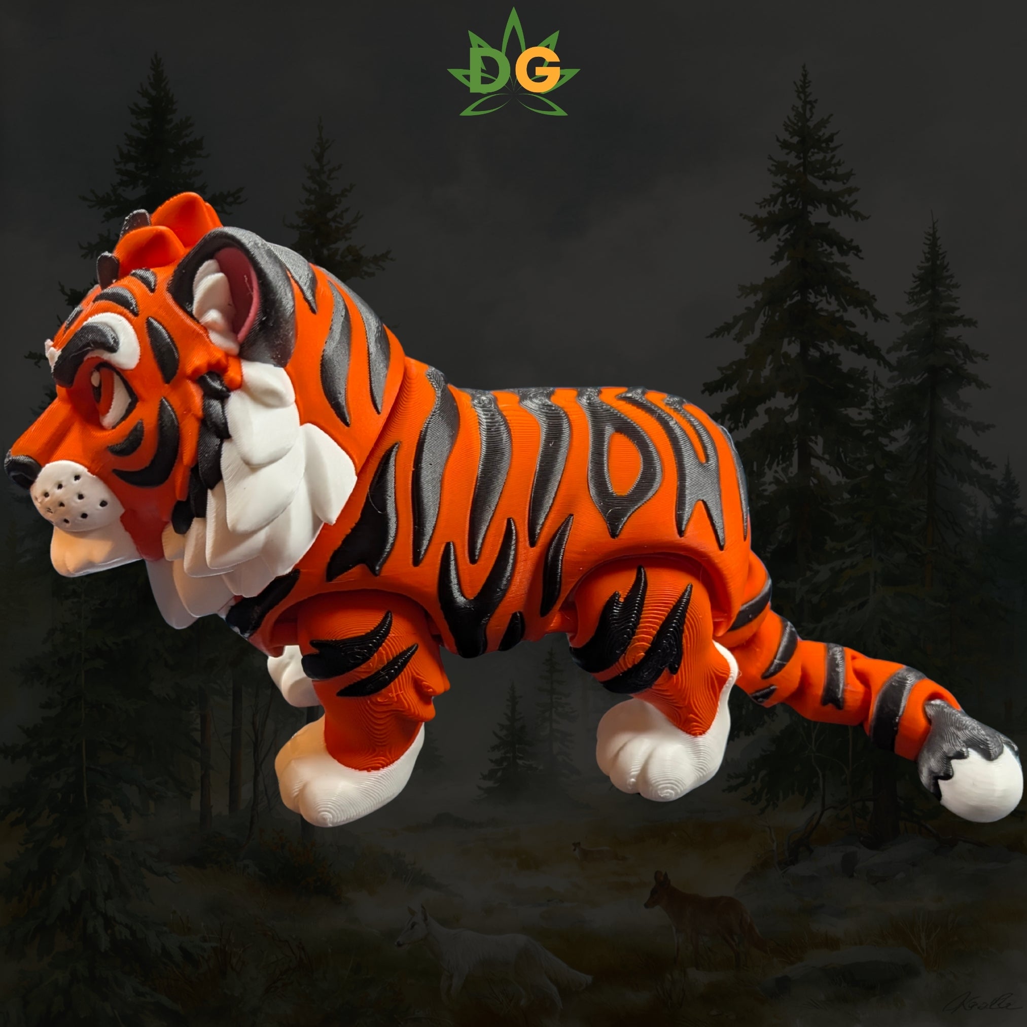 Tiger Flexi, Articulated Big Cat Desk Decor