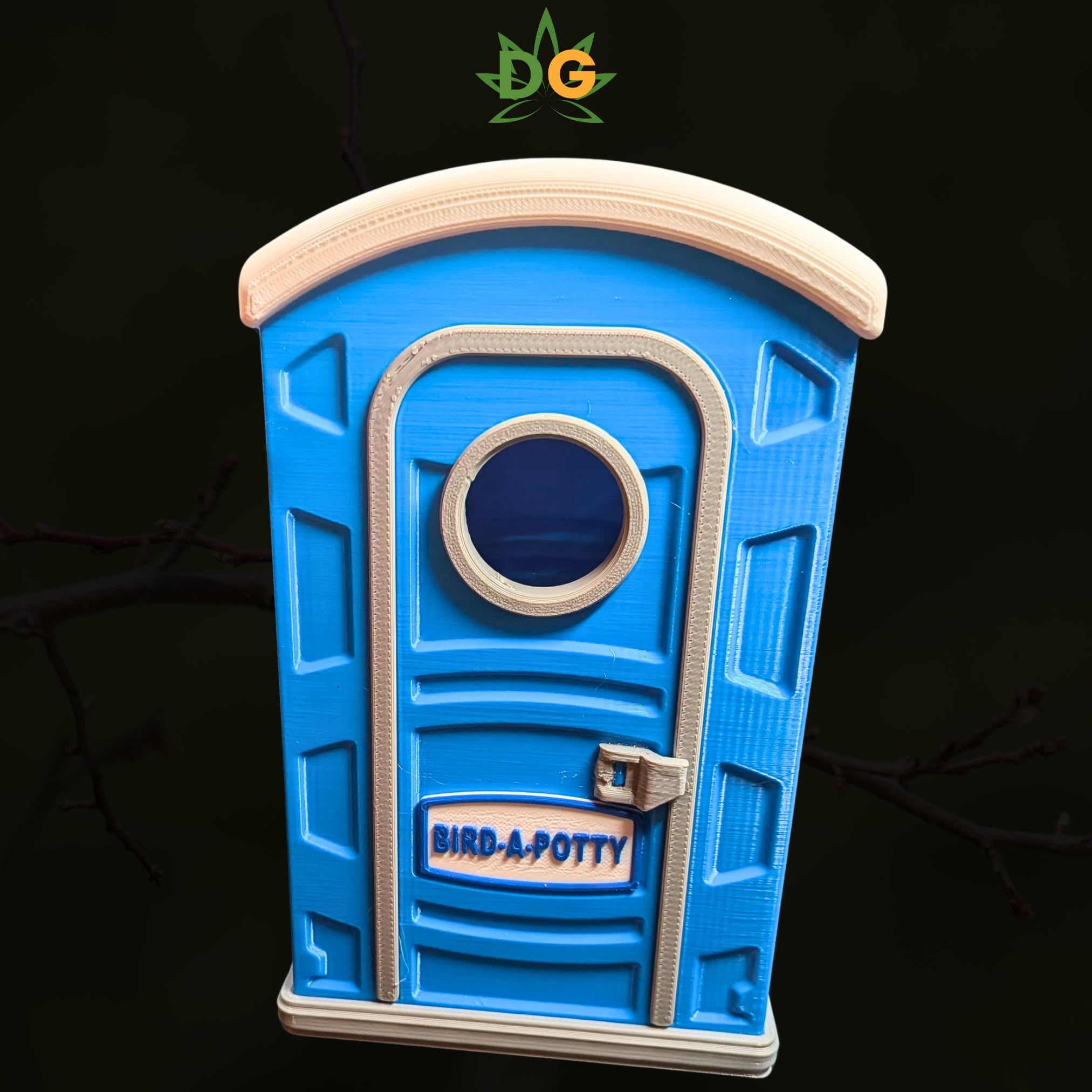 Bird-a-Potty - The Ultimate Porta-Potty Birdhouse | Post Mount Included