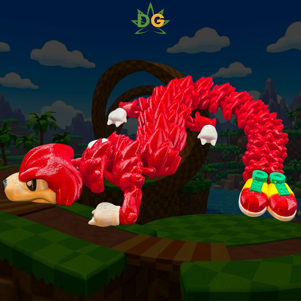 Articulated Echidna Dragon Spiky Gamer Desk Companion 3D Printed