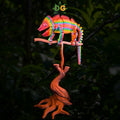 Rainbow Panther Chameleon 3D Printed Figurine, Articulated Flexi Reptile