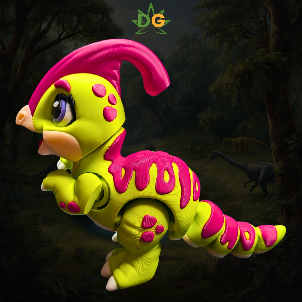 Cute Parasaurolophus Flexi Figure