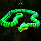 Green Tree Python Flexi with Glass Eyes