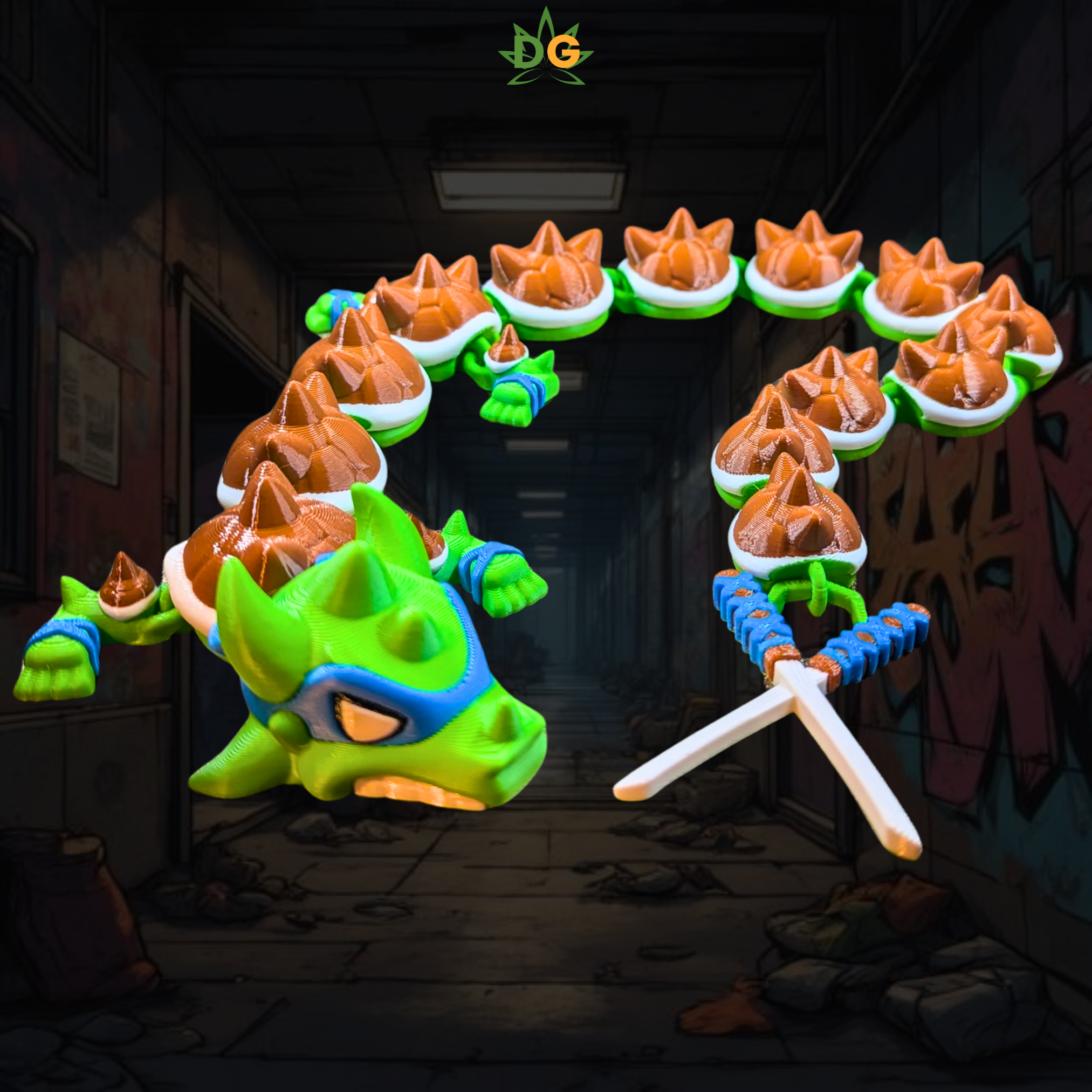 Ninja Dragon Turtle | 3D Printed Retro Gamer Collectible