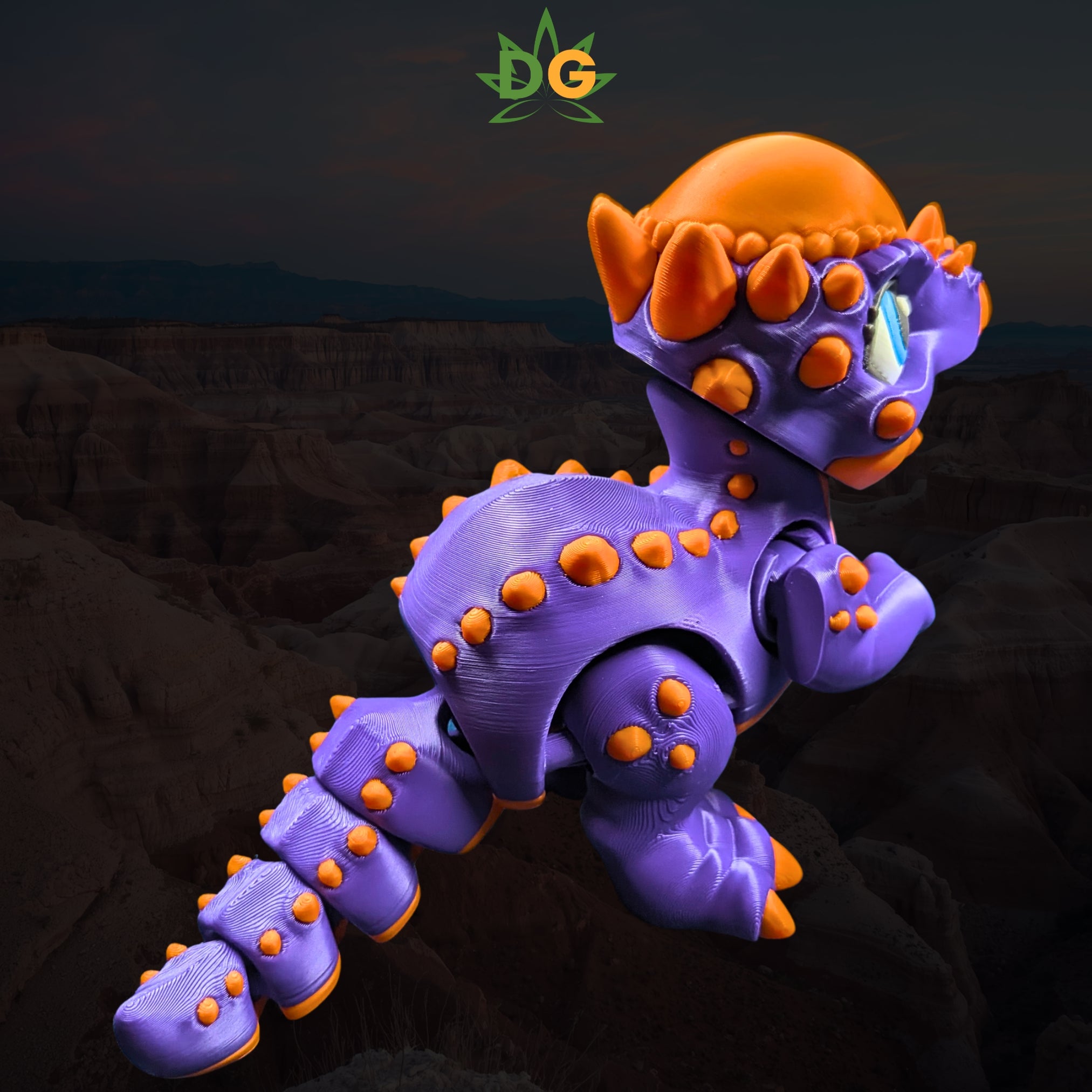 Articulated Cute Pachycephalosaurus