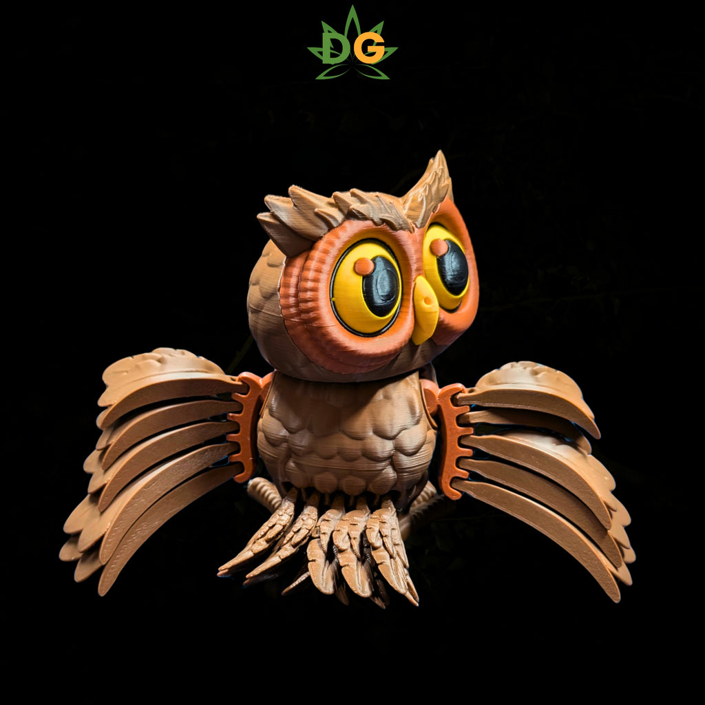 Articulated 3D Printed Owl