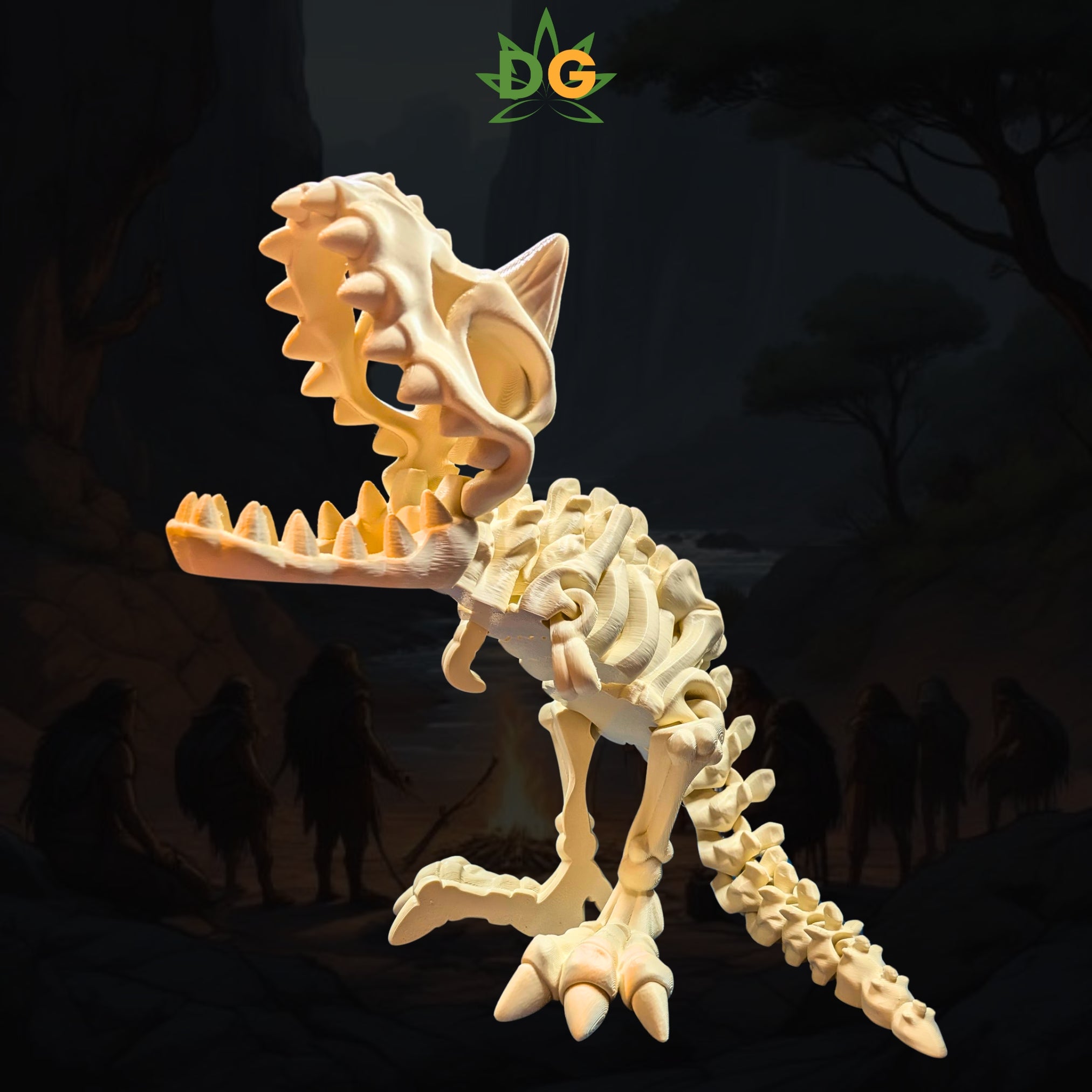 XL Carnotaurus Skeleton Figure