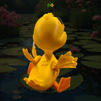 Articulated Flexi Duck Fidget Desk Pet 3D Printed