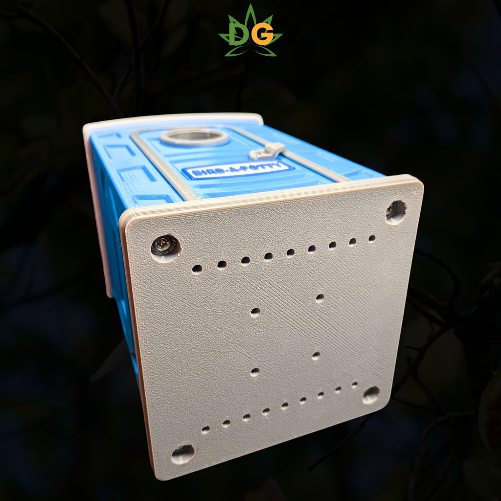 Bird-a-Potty - The Ultimate Porta-Potty Birdhouse | Post Mount Included