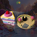 Delicious Cake Slice Fairy House with LED Light