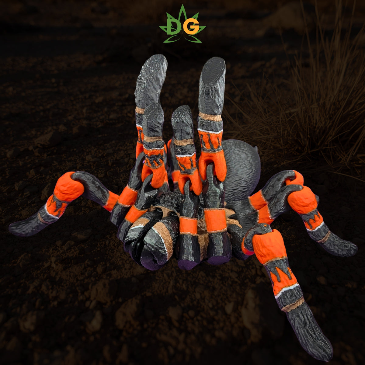 Mexican Red Knee Tarantula 3D Printed Spider