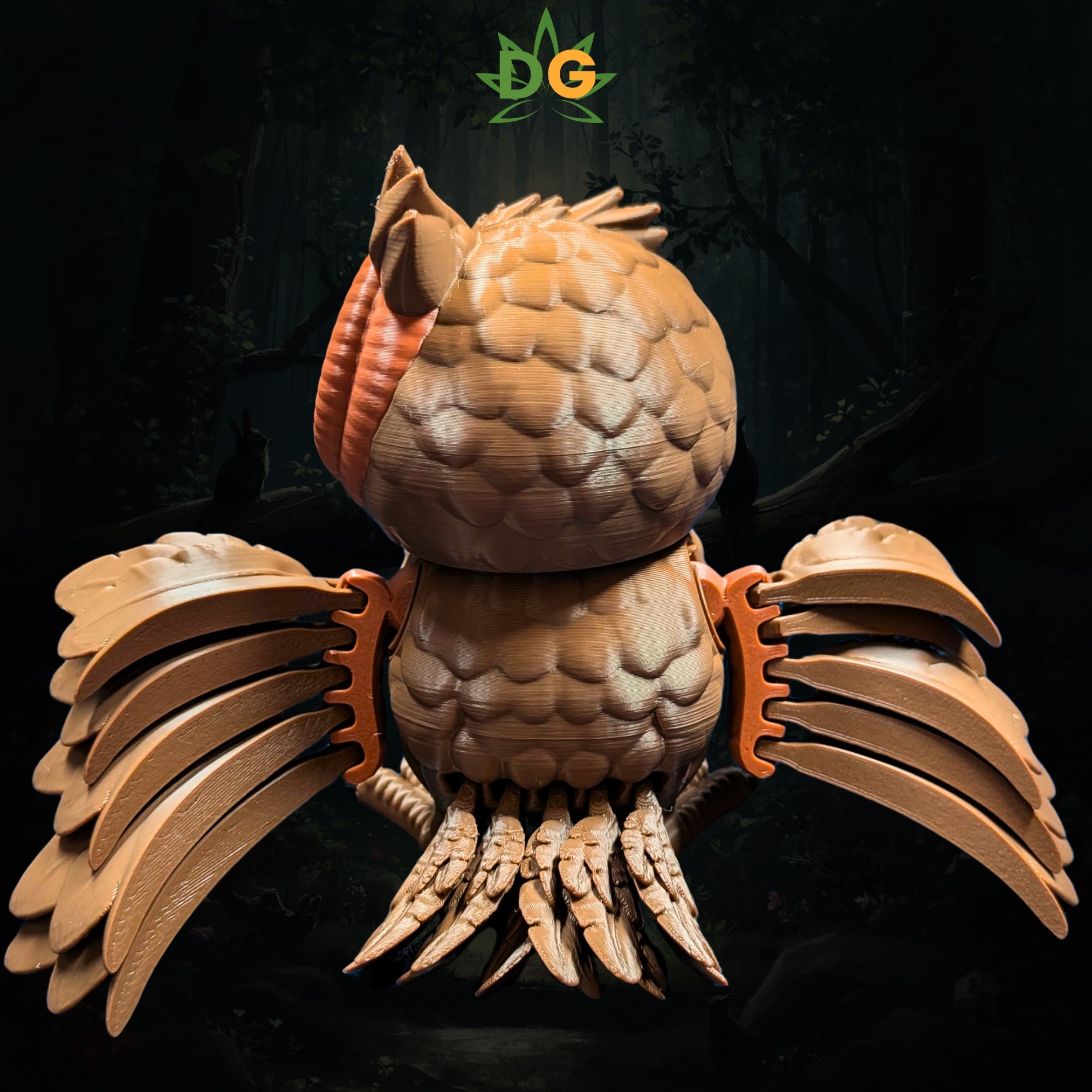 Articulated 3D Printed Owl